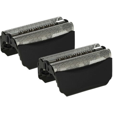 vhbw 2x Lamina a doppio taglio compatibile con Braun 8991, 8998, 8986, 8987, 8990, 8995, 8975, 8985 rasoio elettrico + telaio, colore nero (1/5)
