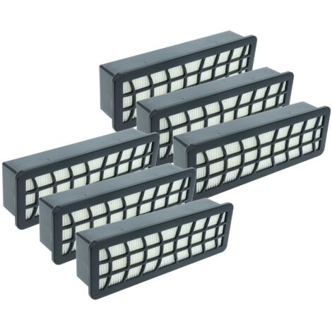 vhbw 6x filtro compatibile con Zelmer ZVC752STRU/04(919.0ST), ZVC752STRU(01)(919.0ST) aspirapolvere - filtro HEPA nero / bianco (1/5)