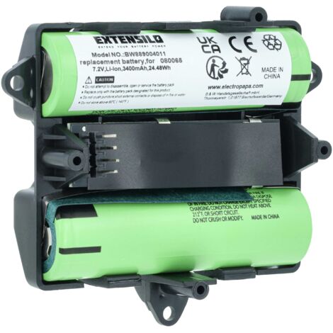 EXTENSILO batteria sostituisce Bose 829049-0210, 080065, 080063, 080061 per casse, altoparlanti, speaker (3400mAh, 7,2V, Li-Ion)