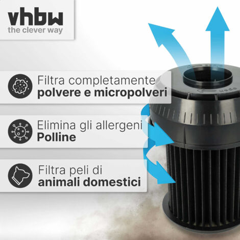 vhbw Filtro de aire compatible con LEIBER DH 614 HTA KUBOTA excavadora - Filtro de motor exterior