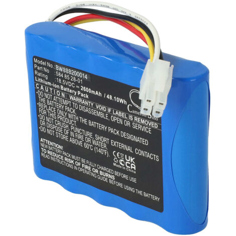 vhbw batteria sostituisce Husqvarna 584 85 28-01, 584 82 28-02 per rasaerba 2600mAh 18,5V Li-Ion (1/5)