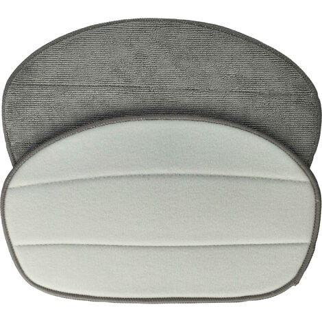 vhbw 2x panno compatibile con Leifheit CleanTenso scopa a vapore -  microfibra, grigio