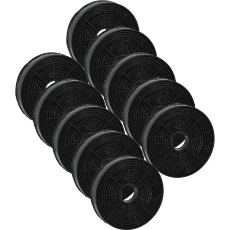 Vhbw 10 Filtri A Carbone Attivo Per Cappa Diametro 17,5 Cm – Ricambio Compatibile Con Schneider K10001, CF110