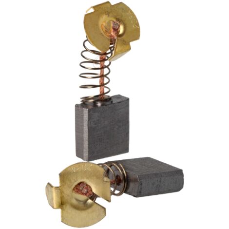 vhbw 2x spazzola carbone 7 x 18 x 16mm sostituisce Makita CB-203, 191953-5, CB-203A per utensile elettrico + molla