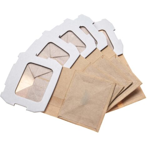 Vhbw 5 Sacchetti Per Aspirapolvere In Microfibra Compatibili Con Mio Star Advantiqs B Mio N1, N2, N3 - 17,1x27,8cm - Bianco