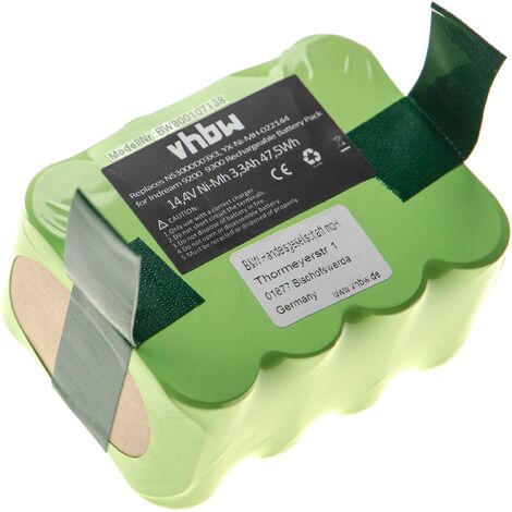 vhbw batteria compatibile con E.Ziclean Furtiv home cleaner (3300mAh, 14,4V, NiMH) (1/2)