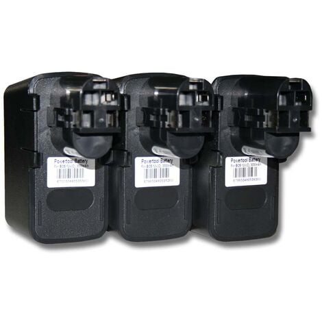 vhbw 3x Batteria compatibile con Bosch GSR 12VES-2, GSR 12VES-3