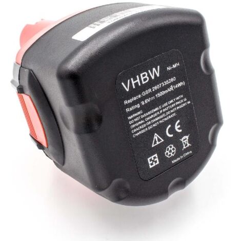 vhbw 1x batteria compatibile con Bosch GSG 9.6V, GSR 9.6VET, GSR 9.6V, GSS 9.6VES, GSR 9.6VES