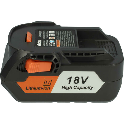 vhbw 1x batteria compatibile con Ridgid R840086, R840087 utensile elettrico (4000 mAh, Li-Ion, 18 V)