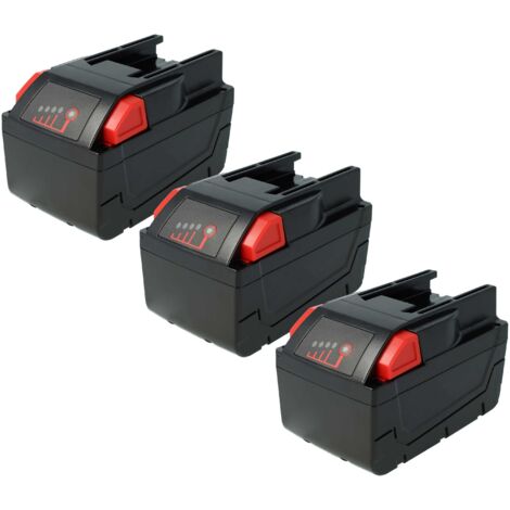 vhbw 3x batteria sostituisce Würth 0700956730 per utensile elettrico (3000 mAh, Li-Ion, 28 V)