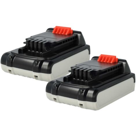vhbw 2x batteria compatibile con Black & Decker HP186F4L, HP186F4LBK, HP186F4LK, GTC800L, GXC1000L utensile elettrico (2000 mAh, Li-Ion, 18 V) (1/5)