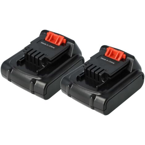 vhbw 2x batteria compatibile con Black & Decker LST220, MFL143K, MFL143KB, LDX120SB, LGC120, LMT16SB-2 utensile elettrico (2000 mAh, Li-Ion, 14,4 V) (1/5)