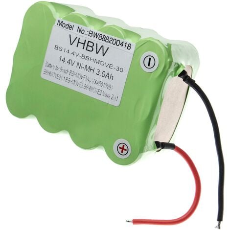 vhbw batteria compatibile con Euro Pro Shark Sweeper SV70 aspirapolvere  (3000mAh, 14,4V, NiMH)