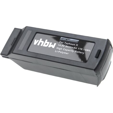 vhbw batteria compatibile con Yuneec H480, Typhoon H drone quadricottero  multicottero (8050mAh, 14,8V, Li-Poly)