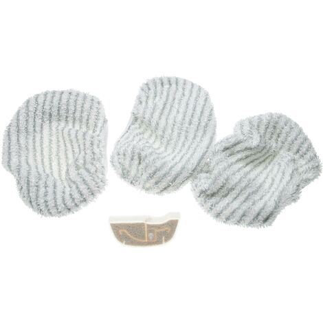 Vhbw Set Da 3 Panni  Panno In Microfibra  Per Piastrelle Compatibile Con Thomas Allergy Family Aqua 18241100