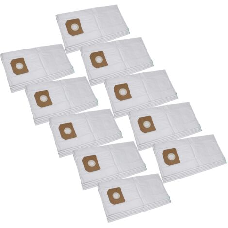 vhbw 50x sacchetti compatibile con Würth ISS 35-S, ISS 45-M ISS 55-S  aspirapolvere - in microfibra, bianco