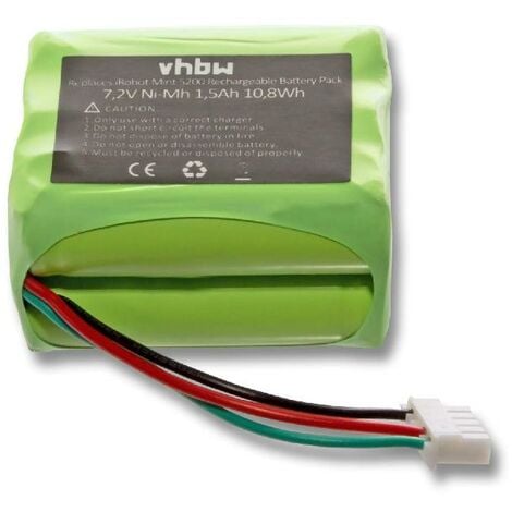 vhbw batteria compatibile con Proscenic Pro Jojo aspirapolvere home cleaner  (1500mAh, 7,2V, NiMH)