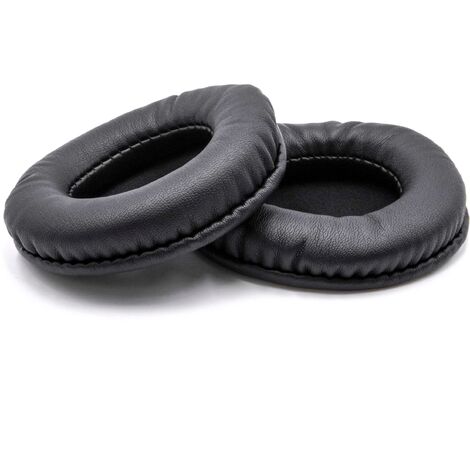 vhbw cuscinetti di ricambio padiglioni auricolari per cuffie nero 4.8cm 9cm  per headset Vivanco CHH 505