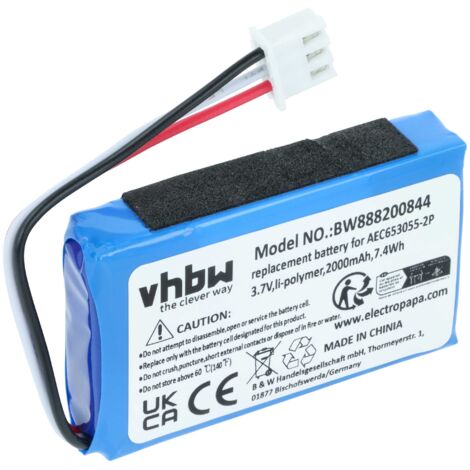 vhbw - Batteria Li-ion Compatibile Con Cect V10, V 10, Emporia Telme C120, C121