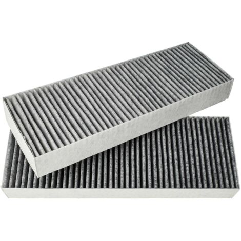 Vhbw 2x Filtri A Carboni Attivi Per Cappe Aspiranti Bora BIU, GP4 - Ricambio BAKFS, 34 X 12,2 X 4,25 Cm, Nero/bianco