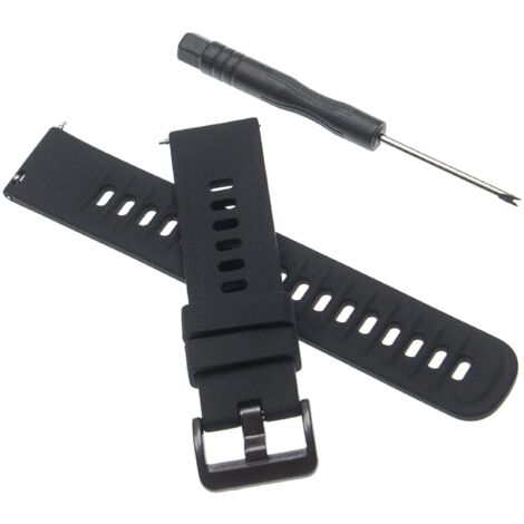 vhbw cinturino di ricambio compatibile con Amazfit Neo smartwatch - 12 +  8,5 cm, silicone, nero