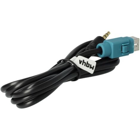 Cavo AUX Alpine KCE-237B - Adattatore Audio Jack 3.5mm Per Autoradio Alpine, Collegamento Line In, 1 Metro