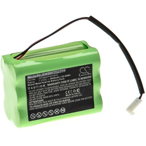 Vhbw Batteria NiMH 2000mAh (7.2V) compatibile con Attrezzatura