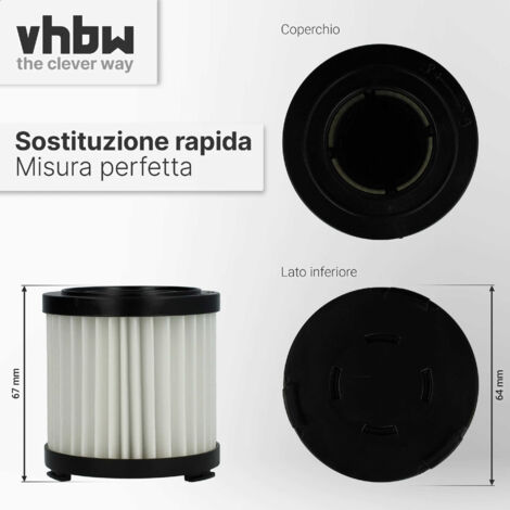 Vhbw filtro a pieghe piatte compatibile con AEG VX6-1-LR aspirapolvere - bianco / blu | Leroy Merlin