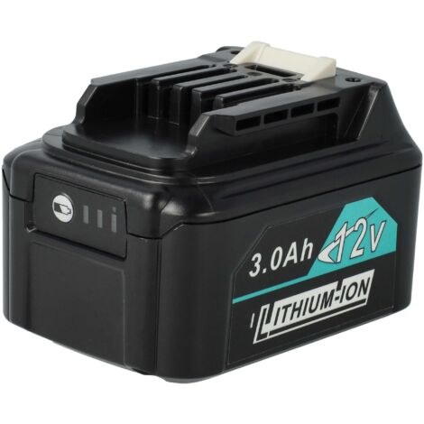 vhbw batteria compatibile con Makita CL108FDZ1, CLX20, CLX201, CLX201X, CLX202 attrezzi da lavoro (3000 mAh, Li-Ion, 12 V, 3 celle) (1/5)