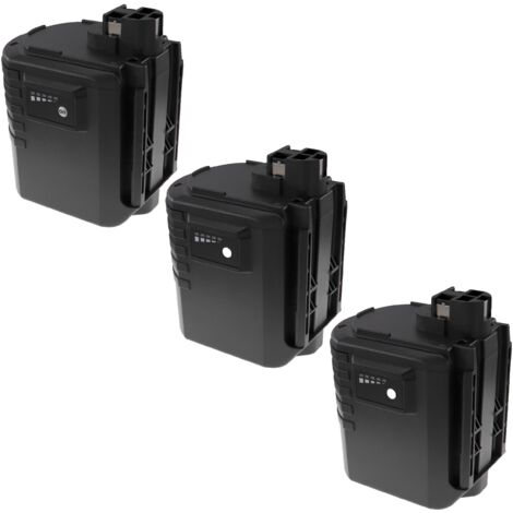 EXTENSILO 3x batteria sostituisce Bosch 2607335216, 2607335192, 2607335215, 2607335190 per utensile elettrico (3300 mAh, NiMH, 24 V) (1/4)