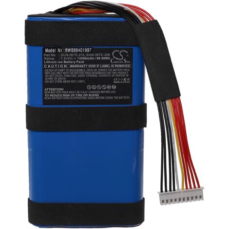 Vhbw Batteria Al Litio 1000mAh 3,7V Compatibile Con Beatfoxx Beachside BS-20BTB | Sostituzione Per Casse E Altoparlanti