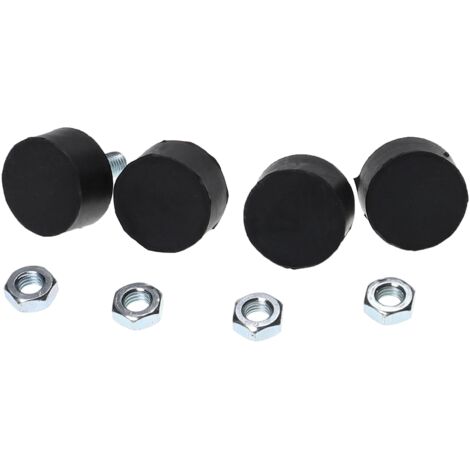 4 Supporti Antivibranti In Gomma M6 Per Pompe E Compressori - Isolatori Con Viti, 20x15mm - Foto 6