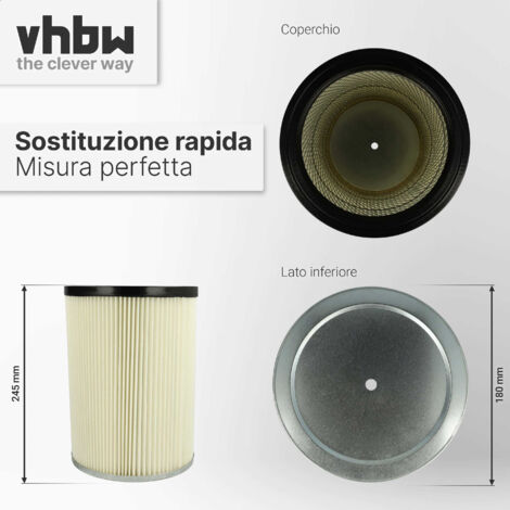 Vhbw Filtro Compatibile Per Kärcher NT 551 Eco Profi, NT 551 Profi, NT 700 - Filtro Principale A Lamelle (sostituisce 5.731-020.0)