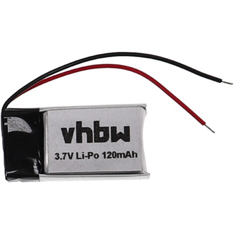 vhbw Battery Replacement for Bose CP1654, LIR1654 for Wireless Headset Headphones (120mAh, 3.7V, Li-Ion