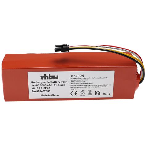 vhbw batteria compatibile con Proscenic Cocoa Smart 780T, 790T  aspirapolvere home cleaner (2600mAh, 14,8V, Li-Ion)