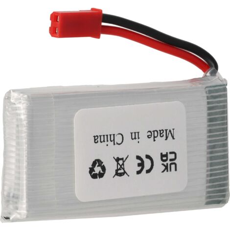 Vhbw Batteria Li-Poly 1200mAh 7.4V Con BEC: Per Modellismo RC (auto, Elicotteri, Aerei) 2S 15C - 3