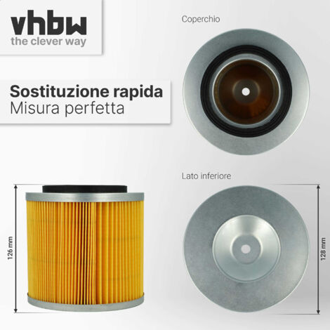 vhbw filtro a pieghe piatte compatibile con Parkside A1 Lidl, B1