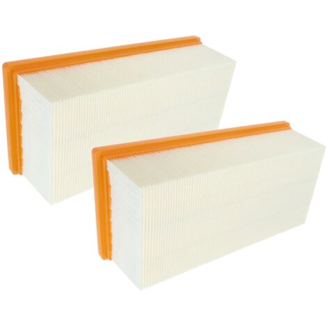 vhbw set 2x filtro a pieghe piatte compatibile con Kärcher IVC 60/24-2 Ap aspiratore industriale, aspirapolvere umido/secco - Elemento filtrante (1/5)