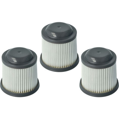 vhbw filtro a pieghe piatte compatibile con Black & Decker Dustbuster Flexi  10,8V, 12 V, 18 V, PAD1200, PD1080, PD1200, PD1202N aspirapolvere