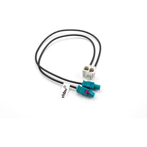 Vhbw Adattatore Antenna Doppio FAKRA Per Audi VW – RCD500/RCD310, 9cm, Cavo Per Autoradio