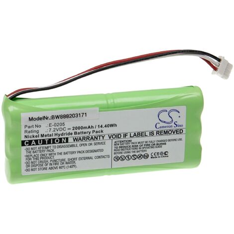 Vhbw Batteria NiMH 2000mAh (7.2V) compatibile con Attrezzatura