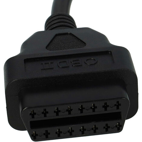 Vhbw Adaptador OBD2 - 6 Pin A OBD2 16pin Compatible Con Kawasaki H2 2017 Z900 2017 Z900rs 2017 Moto 28 Cm 64844476