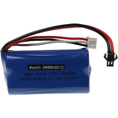 Vhbw Batteria Li-Po 3500mAh 7,4V Con XT60 Per Modellismo RC - Auto, Elicotteri, Aerei, 134x44x16 Mm