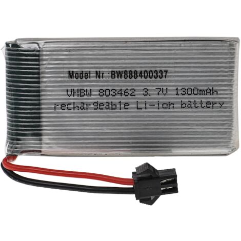 Vhbw batteria con SM-2P per modellismo per es. macchine da corsa, elicotteri, aerei (800mAh, 7,4V, Li-Poly, 101 x 20 x 11,5 mm) | Leroy Merlin