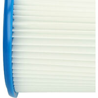 Vhbw Filtro Rotondo A Pieghe Per Aspirapolvere Milwaukee AP250ECP, AP300ELCP, AS300ELCP, AS500ELCP - Compatibile Con 4932352304 - Altezza 140mm - 2