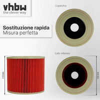 Vhbw Spazzola per pavimenti tipo 13 con attacco da 35mm compatibile con  Kärcher A 2251 ME, A 2254 aspirapolvere