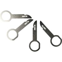 Audioproject A204 - Staffa di sblocco ISO per autoradio compatibile con - VW Audi Fiat Ford Opel Peugeot Renault Blaupunkt - Strumento di rimozione della chiave di sblocco