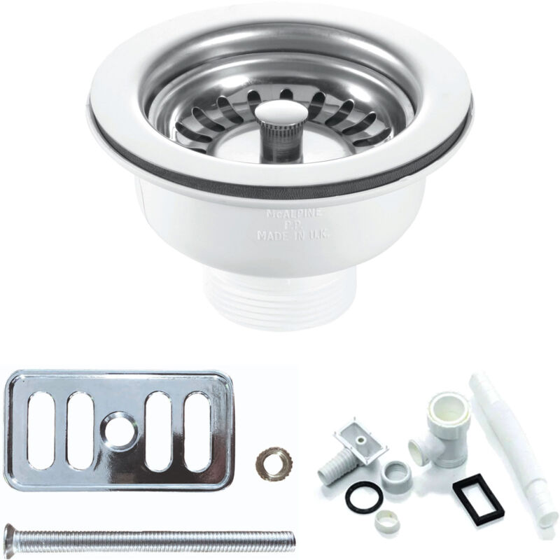 RAK 90mm Stainless Steel Kitchen Sink Waste and Overflow Pack