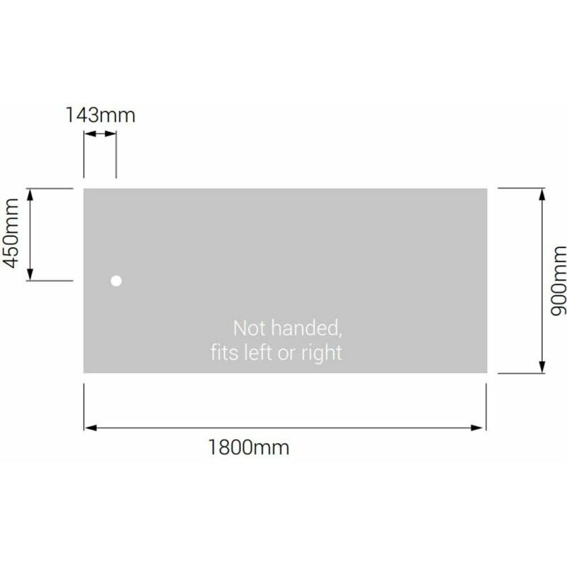 Milano Rasa - White Slate Effect Shower Tray - Choice of Size and Riser Kit