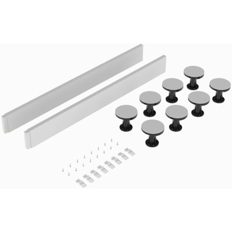 Signature Shower Tray Riser Kit (Square/Rectangular Models up to 1000mm) - Gloss White (1/2)